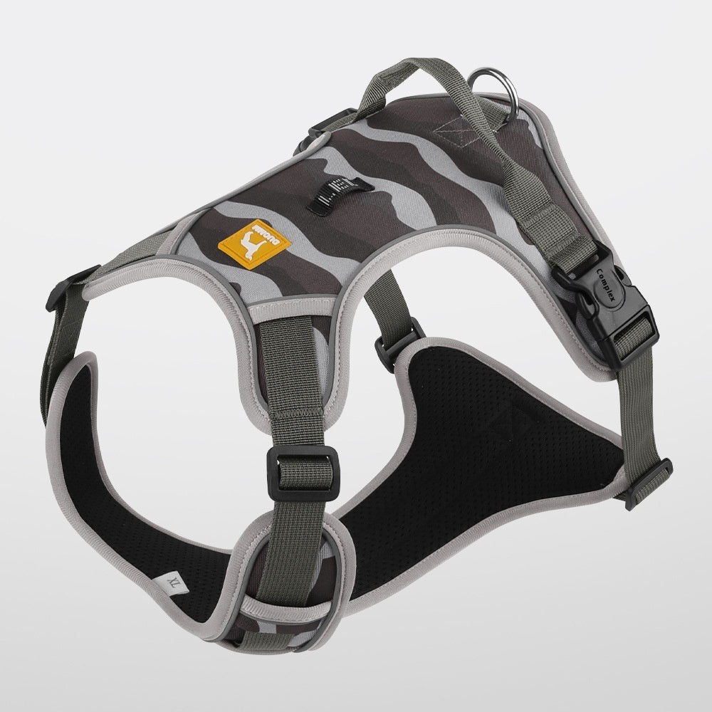 Reflective Dog Harness with Handle — No-Pull Chest & Back Clip, Adjustable Fit for Small, Medium & Large Dogs