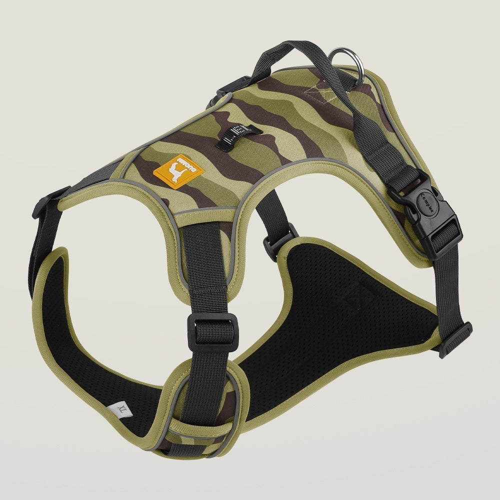 Reflective Dog Harness with Handle — No-Pull Chest & Back Clip, Adjustable Fit for Small, Medium & Large Dogs