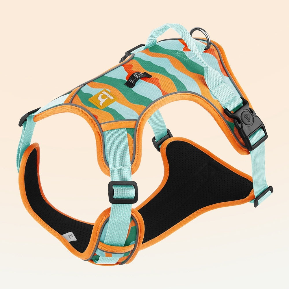 Reflective Dog Harness with Handle — No-Pull Chest & Back Clip, Adjustable Fit for Small, Medium & Large Dogs