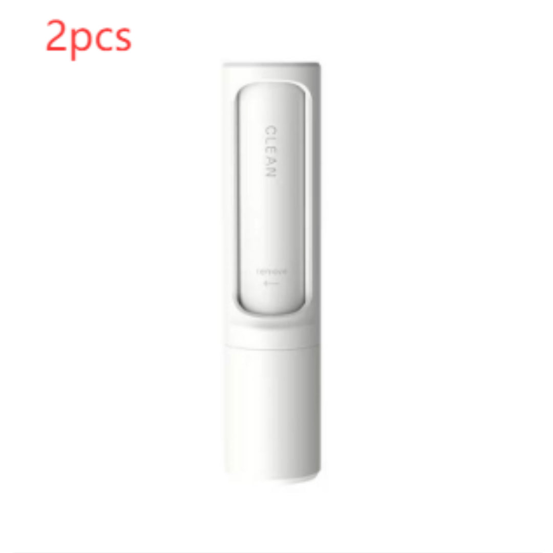 2-in-1 Self-Cleaning Pet Hair Remover Brush — Reusable Lint Roller for Dog & Cat Fur on Clothes, Furniture & Bedding