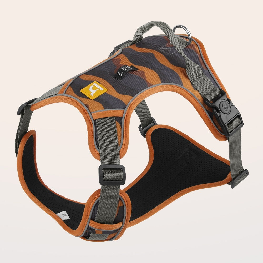 Reflective Dog Harness with Handle — No-Pull Chest & Back Clip, Adjustable Fit for Small, Medium & Large Dogs